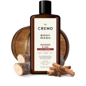 CREMO Bourbon & Oak Body Wash - Bold & Refined